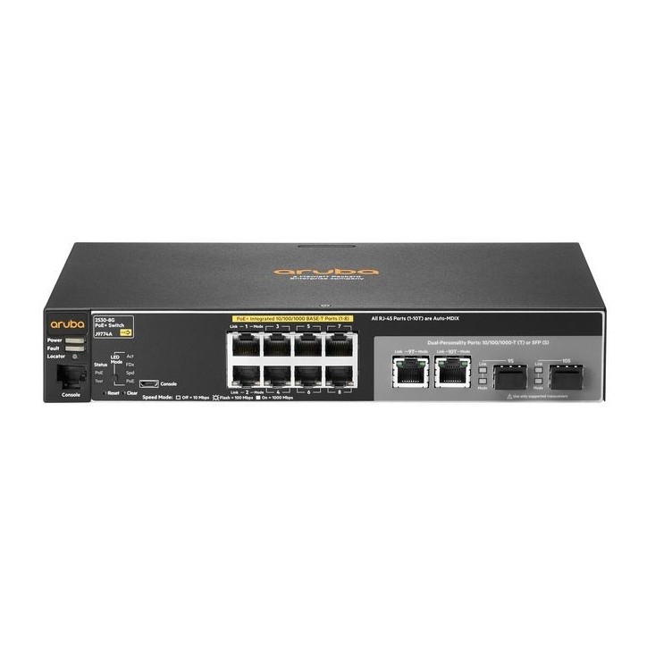 J9774A-RFB Hewlett Packard Enterprise Aruba 2530 8G PoE+ Switch 9220