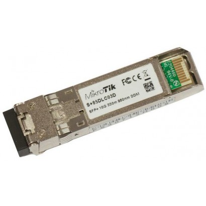 S+85DLC03D S+85DLC03D MikroTik 10 G, 300 m, MM, 850 nm, SFP+ 10087, 767869 Features DSE