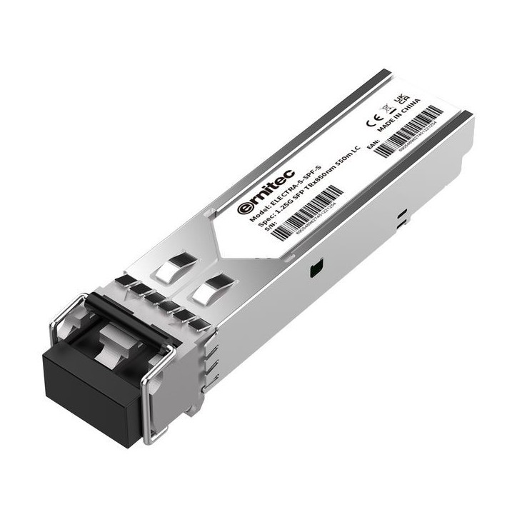 ELECTRA-S-SPF-S Ernitec Small Form Factor Pluggable (SFP) transceiver data link up to 550m in 50/125um multi mode fiber 43201553
