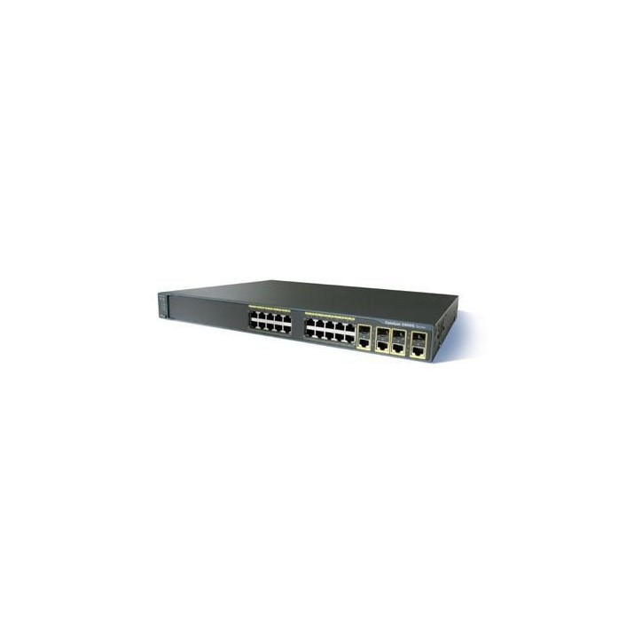 WS-C2960G-24TC-L-RFB Cisco Catalyst C2960G - 20 Gigabit Ethernet 10/100/1000 Ports + 4 Dual-Purpose Gigabit Ethernet 10/100/1000