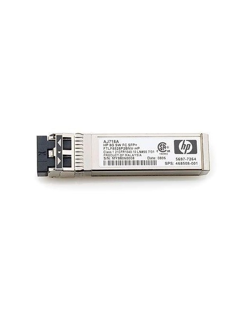 AJ718A-RFB AJ718A-RFB HP HP 8Gb Short Wave Fibre Channel SFP+ 1 Pack Transceiver AJ718A, AJ718AB-RFB HP 6400/8400/HP 8/20q/HP...