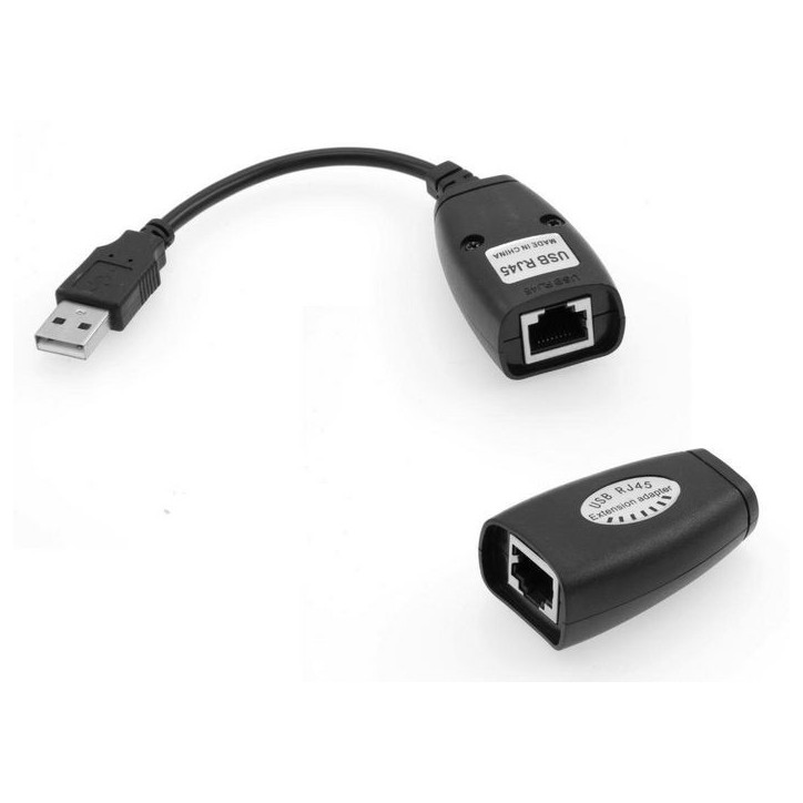 USBEXT60M MicroConnect CAT 5/ CAT5e/CAT6 / USB 1.1 Converter UCE260, 42693, DA-70141 Black