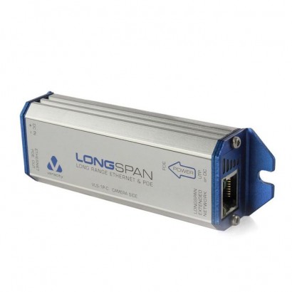 VLS-1P-C Veracity Single POE LONGSPAN converter with POE out, extended POE in, and SafeView...