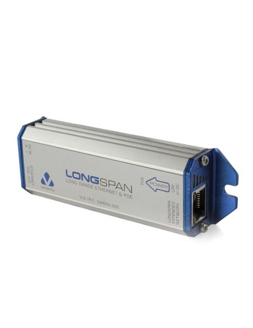 VLS-1P-C VLS-1P-C Veracity Single POE LONGSPAN converter with POE out, extended POE in, and SafeView display RE 1012-ID RoHS
