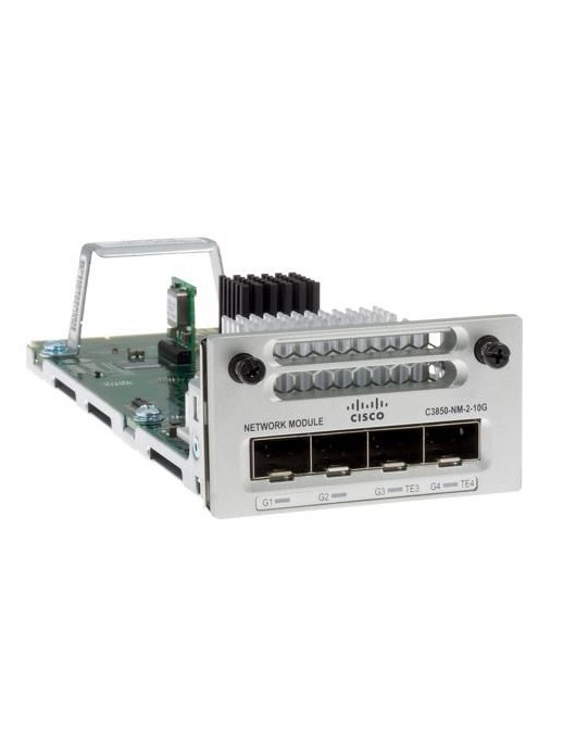 C3850-NM-2-10G-RFB Cisco 4 x Gigabit Ethernet/2 x 10 Gigabit Ethernet network module for Cisco Catalyst 3850 999031, 1070033 Y