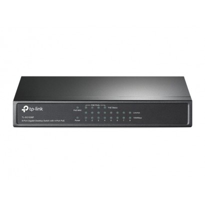 TL-SG1008P TL-SG1008P Omada 8x 10/100/1000Mbps RJ45, PoE, 16Gbps, 8K Mac Address, 53W, Grey CE, FCC, RoHS Features DSE