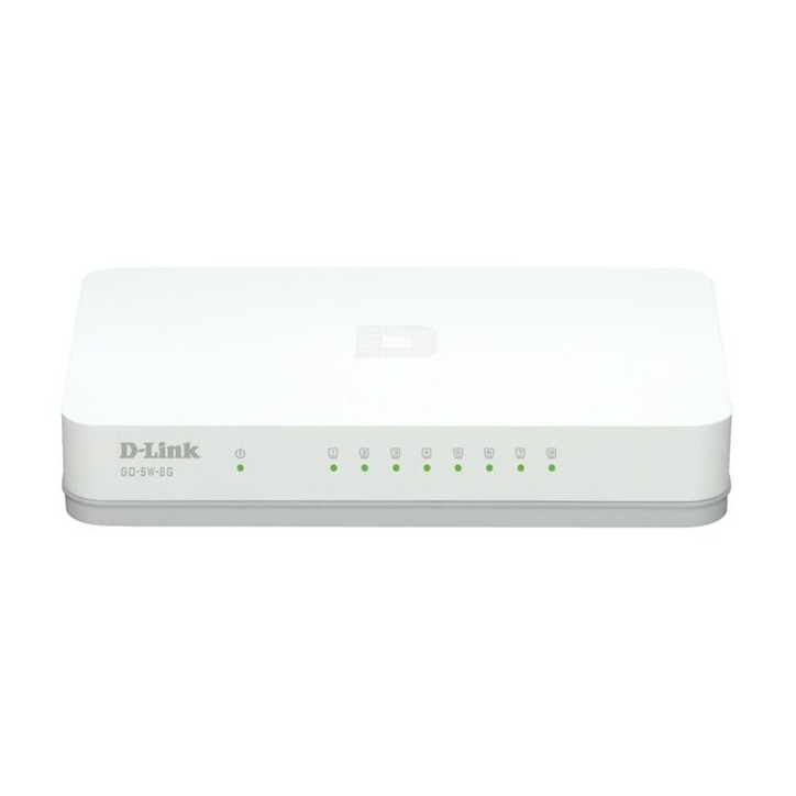 GO-SW-8G/E D-Link Desktop, Unmanaged, Gigabit, 8 x RJ-45 LAN Anatel/C-Tick/CCC/CE/cUL/UL/FCC/ICES-003/LVD/VCCI