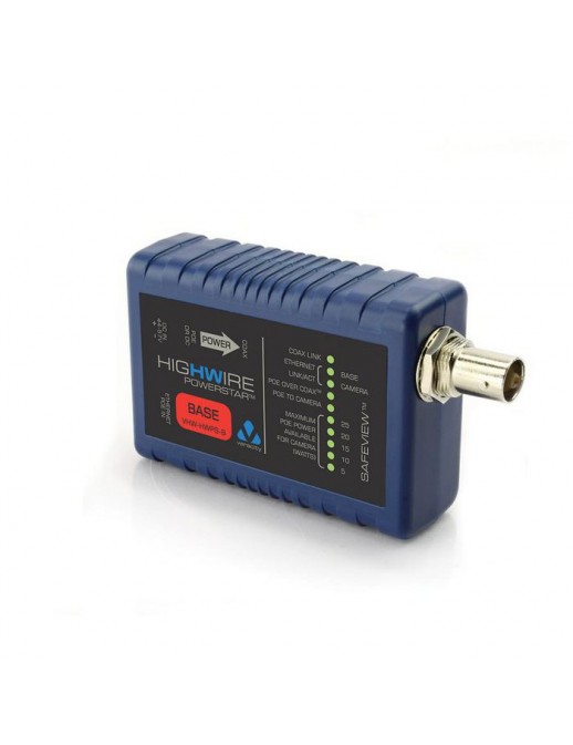 VHW-HWPS-B Veracity Highwire Base Unit, 1.5W, 100Base-T Ethernet, Blue RE 1260-ID, RE1260 FCC, CE, RoHS