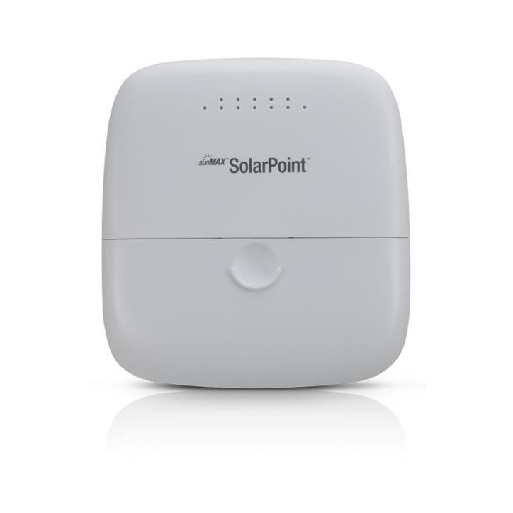 SM-SP-40 Ubiquiti SunMAX SolarPoint, (4) 10/100 RJ-45, Wi-Fi (2.4 GHz), IPx4, PoE 17W, DC 24W, 40W Max SM-SP-40 Internal SM-SP-40 Ubiquiti SunMAX SolarPoint, (4) 10/100 RJ-45, Wi-Fi (2.4 GHz), IPx4, PoE 17W, DC 24W, 40W Max SM-SP-40 Internal
