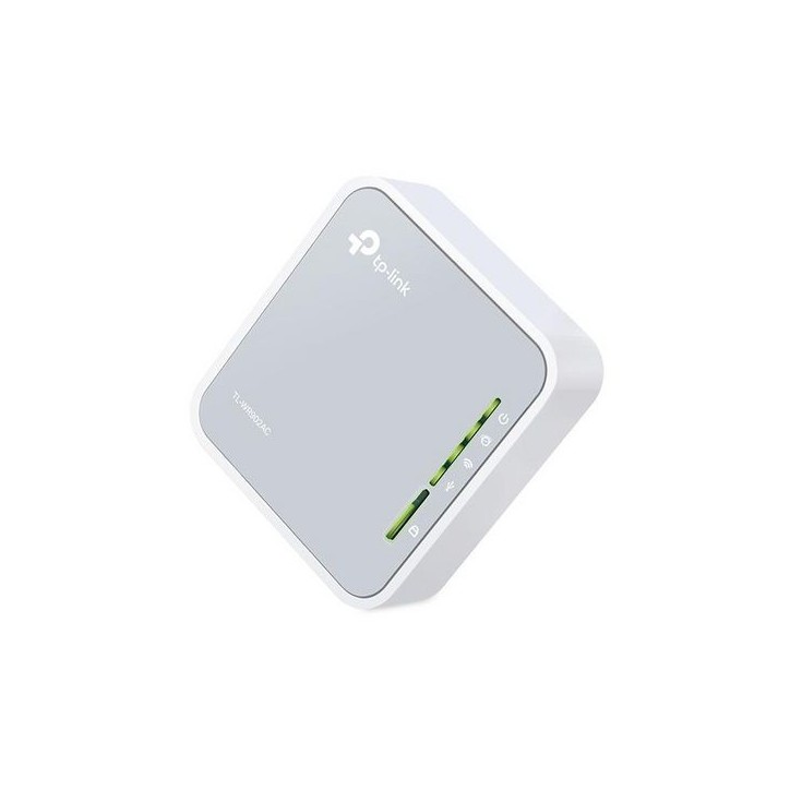 TL-WR902AC TP-Link 5V/2A, USB 2.0, WPS Button, IEEE 802.11ac/n/a 5GHz IEEE 802.11b/g/n 2.4GHz, 2.4GHz and 5GHz Internal