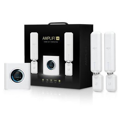 AFI-HD AFI-HD AmpliFi AmpliFi HD WiFi System, 1x AmpliFi Rooter, 2x AmpliFi Meshpoints, 26 dBm, 5.25 Gbps, 802.11ac/a/b/g/n 1...