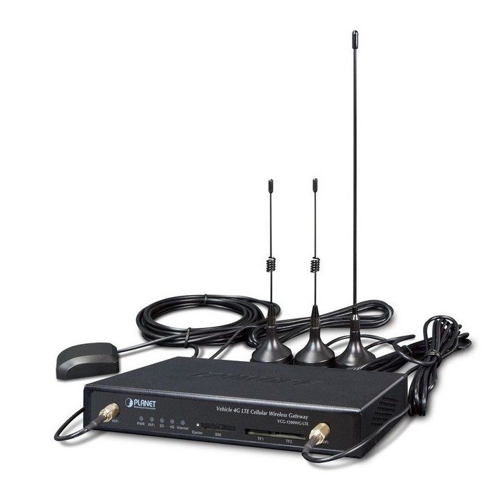 VCG-1500WG-LTE-EU Planet Vehicle 4G LTE Cellular Wireless Gateway with 5-Port 10/100TX (1-SIM Card Slot, 802.11n, GPS, -25~65 de