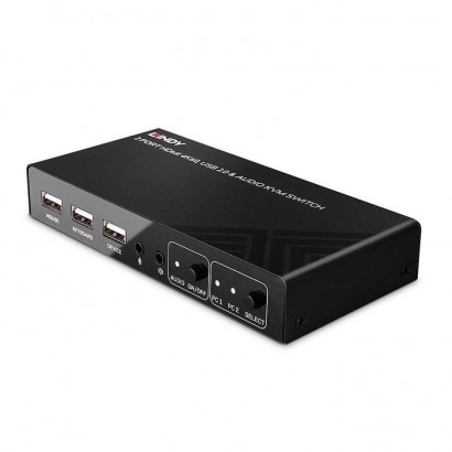 32809 32809 Lindy 2 Port HDMI 4K60, USB 2.0 and Audio KVM Switch NONE - Only use for non-battery items Features DSE