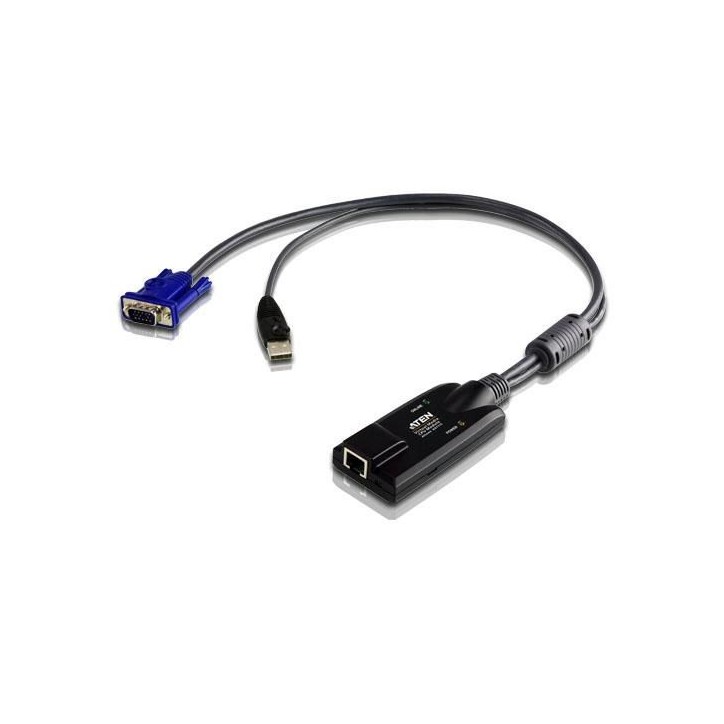 KA7175-AX Aten USB - VGA to Cat5e/6 KVM Adapter Cable (CPU Module), with Virtual Media Support NONE - Only use for non-battery i