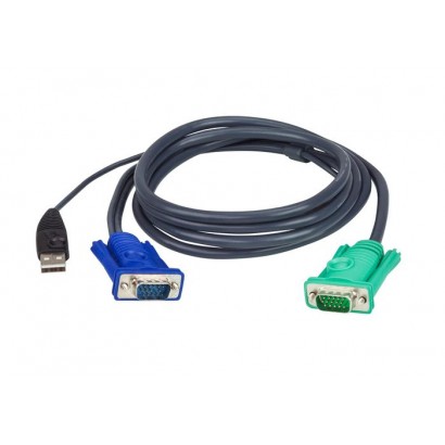 2L-5202U 2L-5202U Aten 1.8M USB KVM Cable with 3 in 1 SPHD 784568 NONE - Only use for non-battery items Features DSE