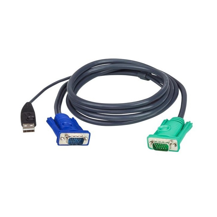 2L-5202U Aten 1.8M USB KVM Cable with 3 in 1 SPHD 784568 NONE - Only use for non-battery items