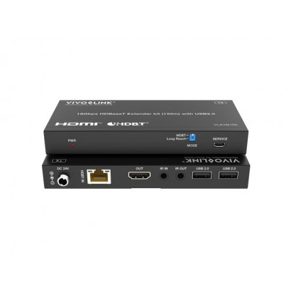 VLKVM150 VLKVM150 Vivolink 18Gbps HDBaseT KVM kit (150m) with USB 2.0 Cat6a/Cat7
