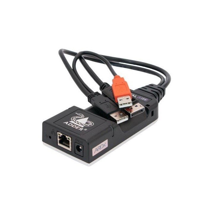 ALPR110T-DP Adder 1920 x 1080 px, 60 Hz, USB Power 2 x USB A, DisplayPort 1.2, RJ45, 55 x 25 x 110 mm, 0.2 kg 0,3 m
