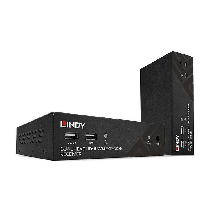 39374 Lindy 100m Cat.6 Dual Head HDMI, USB and RS-232 Extender 874682 Cat6 39374 Lindy 100m Cat.6 Dual Head HDMI, USB and RS-232 Extender 874682 Cat6