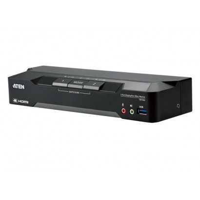 CM1942-AT-G CM1942-AT-G Aten 2-Port 4K DisplayPort Dual Display Mini-Matrix Boundless KVM Switch Features DSE