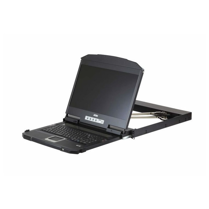 CL3800NW-UK Aten Ultra Short Depth Dual Rail WideScreen LCD Console (USB, HDMI / DVI / VGA), UK