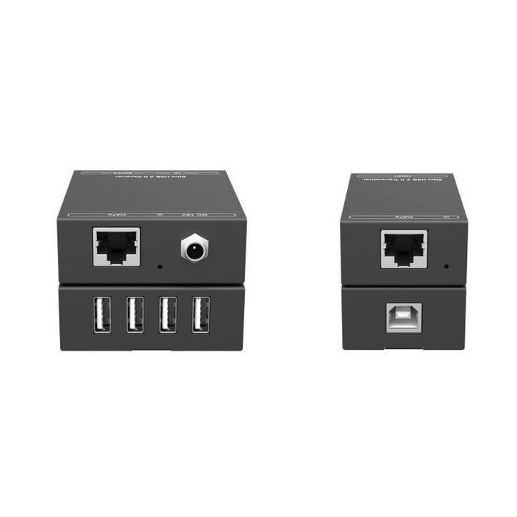 VLUSBEXT50 Vivolink USB 2.0 Extender Kit 50m (4-Port) Cat6a/Cat7 VLUSBEXT50 Vivolink USB 2.0 Extender Kit 50m (4-Port) Cat6a/Cat7