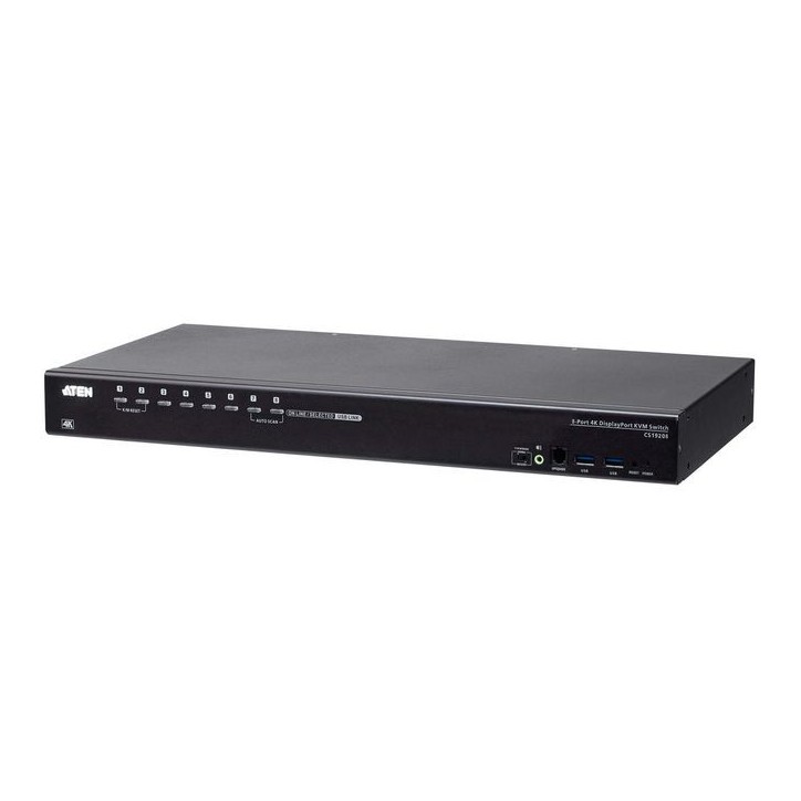 CS19208-AT-G Aten 8-Port USB 3.0 4K DisplayPort KVM Switch