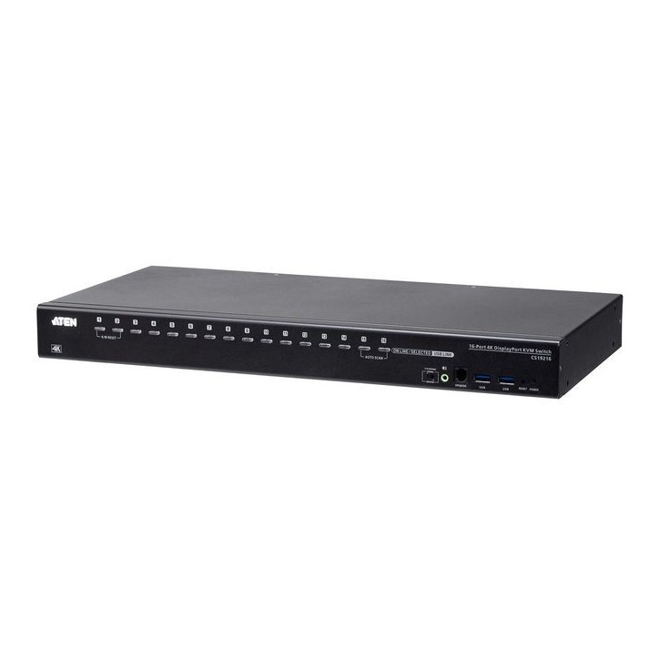 CS19216-AT-G Aten 16-Port USB 3.0 4K DisplayPort KVM Switch Metal