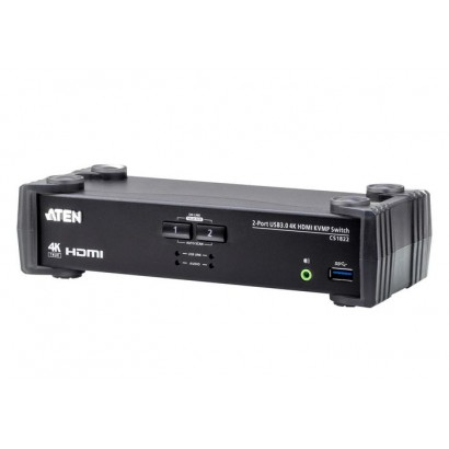 CS1822-AT-G CS1822-AT-G Aten 2-Port USB 3.0 4K HDMI KVMP™ Switch with Audio Mixer Mode Features DSE