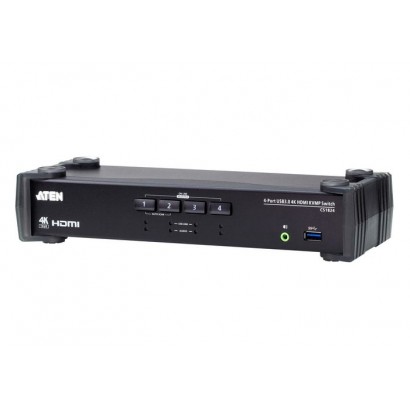 CS1824-AT-G CS1824-AT-G Aten 4-Port USB 3.0 4K HDMI KVMP Switch Metal/Plastic Features DSE