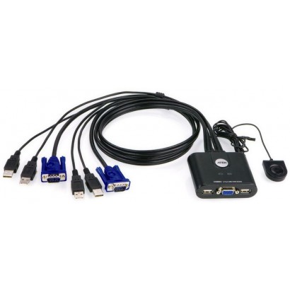 CS22U-AT CS22U-AT Aten 2-Port USB VGA KVM Switch CS22U-A7, CS22U-AT, 784058 Plastic