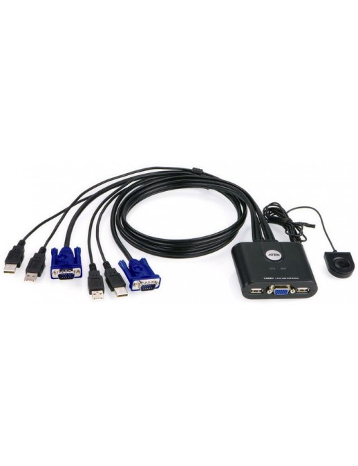 CS22U-AT CS22U-AT Aten 2-Port USB VGA KVM Switch CS22U-A7, CS22U-AT, 784058 Plastic