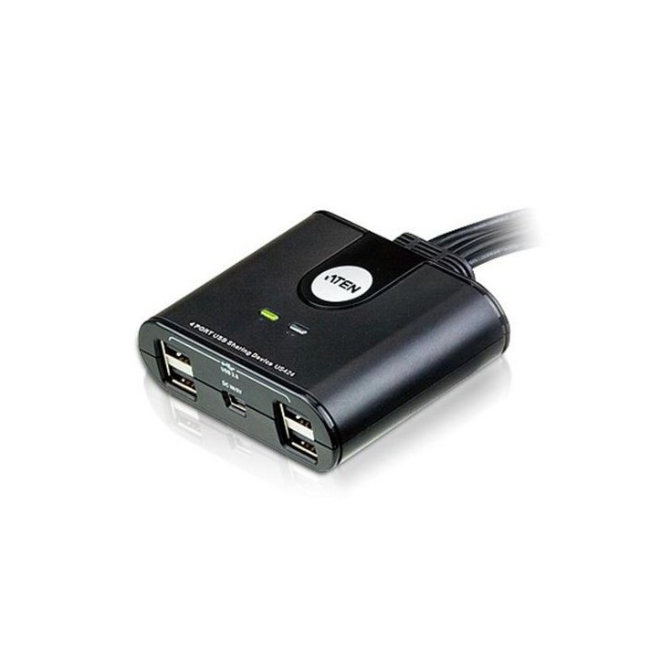 US424-AT Aten 4-Port USB Peripheral Sharing Device Black US424-AT Aten 4-Port USB Peripheral Sharing Device Black