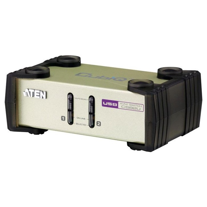 CS82U-AT Aten 2-Port USB - PS/2 VGA KVM Switch (KVM Cables included) CS82U-AT Aten 2-Port USB - PS/2 VGA KVM Switch (KVM Cables included)