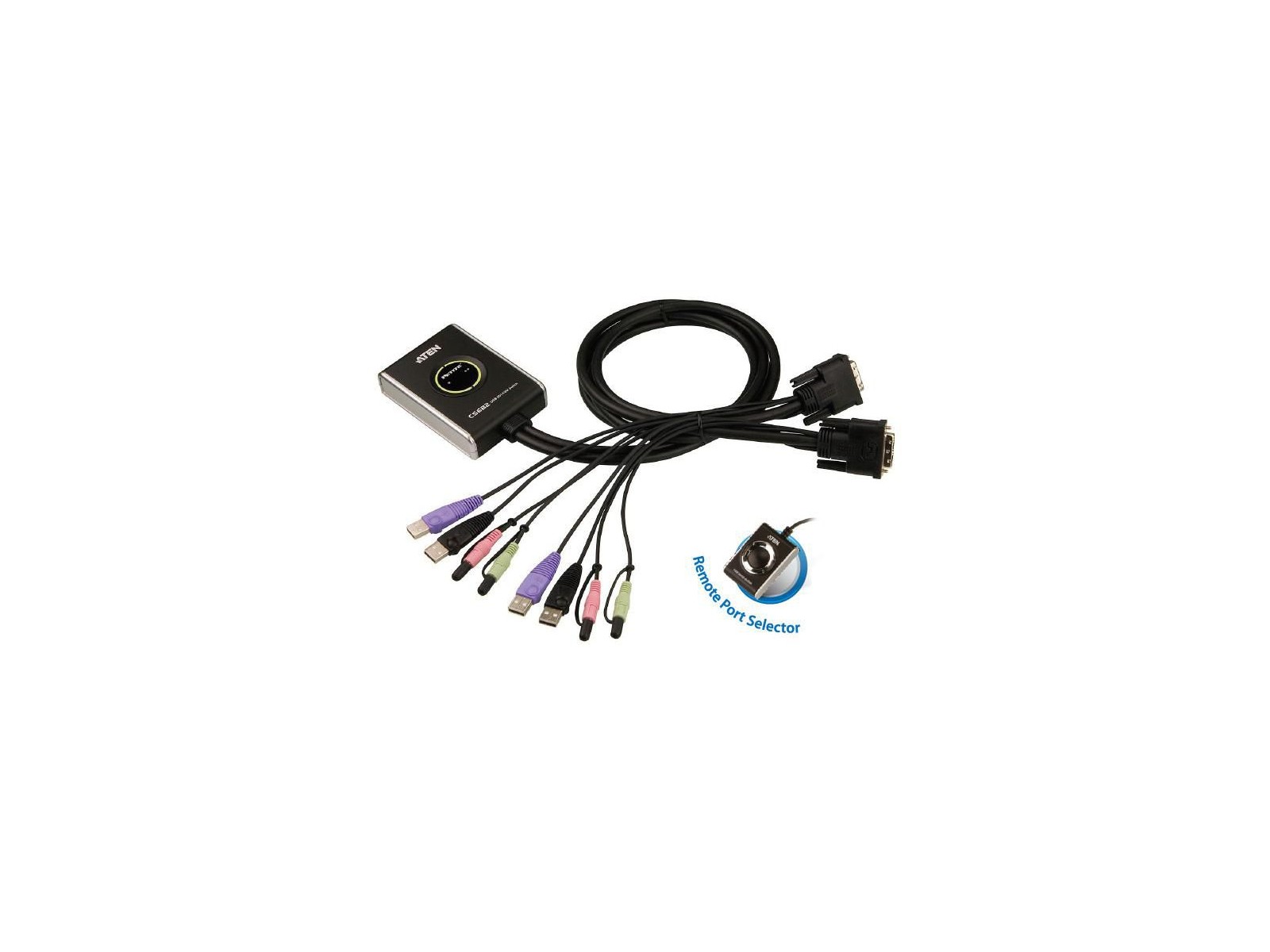 CS682-AT CS682-AT Aten 2-Port USB DVI KVM Switch with Audio 784056