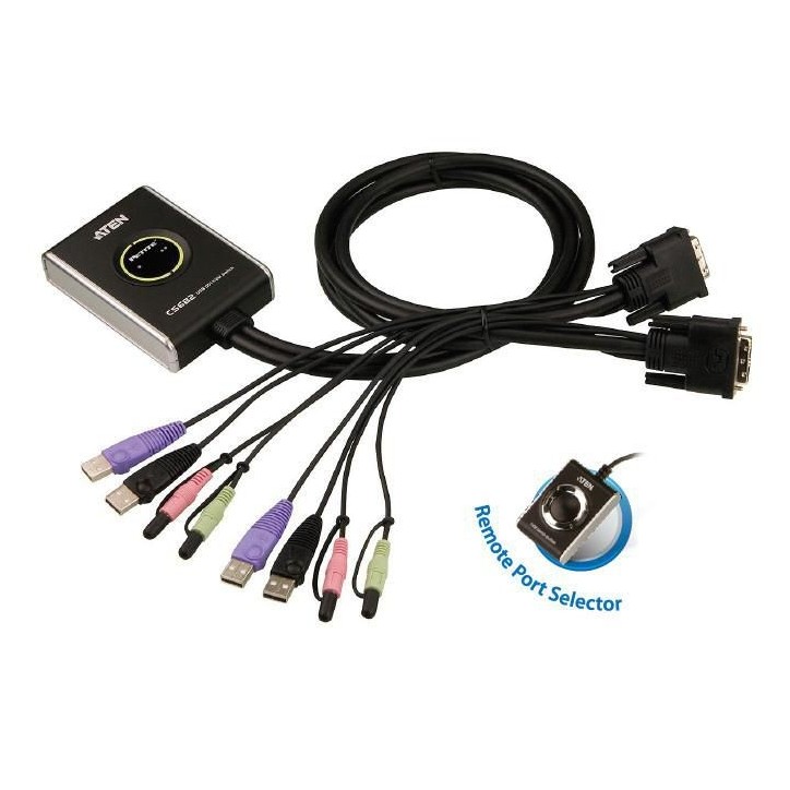 CS682-AT Aten 2-Port USB DVI KVM Switch with Audio 784056