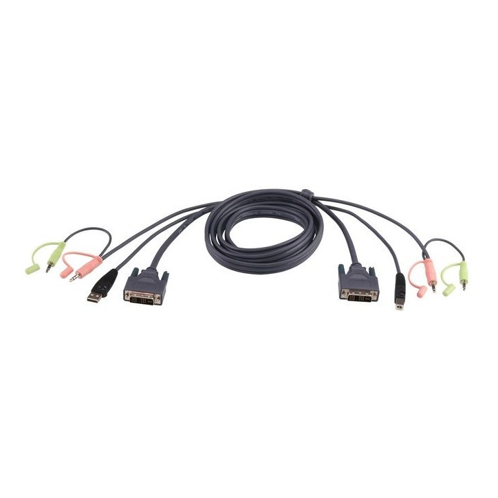 2L-7D02U Aten 1.8M USB DVI-D Single Link KVM Cable NONE - Only use for non-battery items