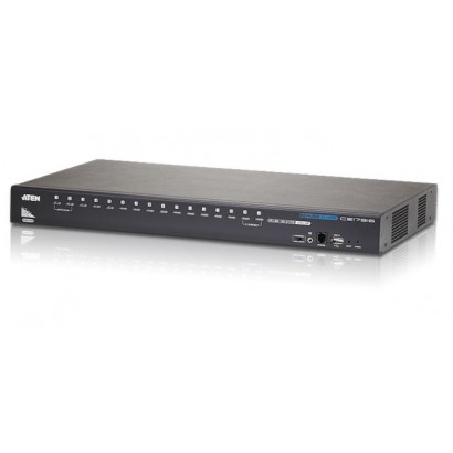 CS17916-AT-G Aten 16-Port USB - HDMI KVM Switch with USB Peripheral port Metal