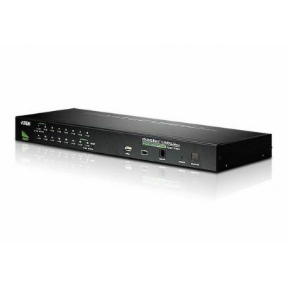 CS1716A-AT-G CS1716A-AT-G Aten 16-Port USB - PS/2 VGA KVM Switch with USB Peripheral port Features DSE