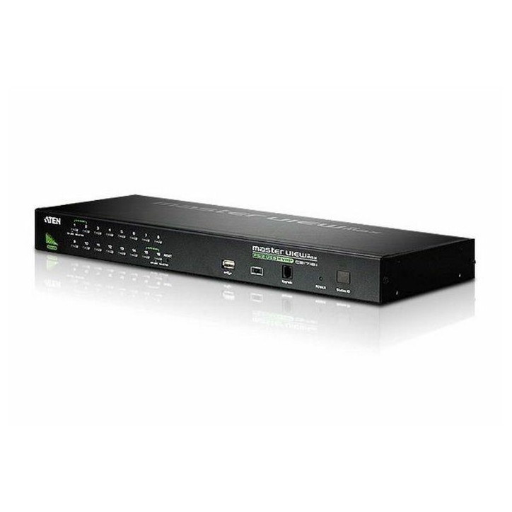 CS1716A-AT-G Aten 16-Port USB - PS/2 VGA KVM Switch with USB Peripheral port