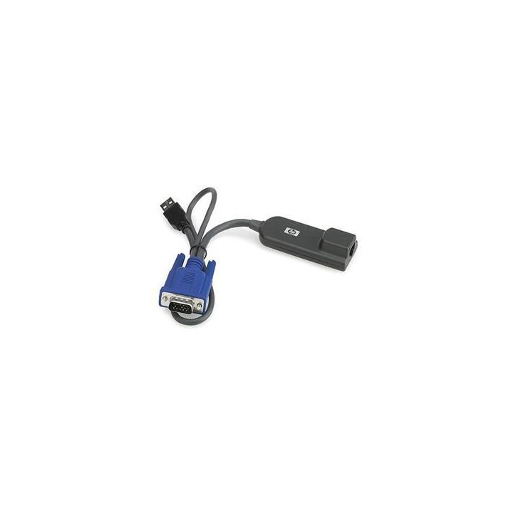 336047-B21 Hewlett Packard Enterprise KVM CAT5 1-pack USB Interface Adapter AF628A, 336047-B21, 396633-001 NONE - Only use for n