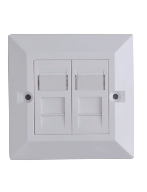 LVN126188UK-2 LVN126188UK-2 Lanview CAT6 Faceplate Dual Gang UK Type 86*86mm