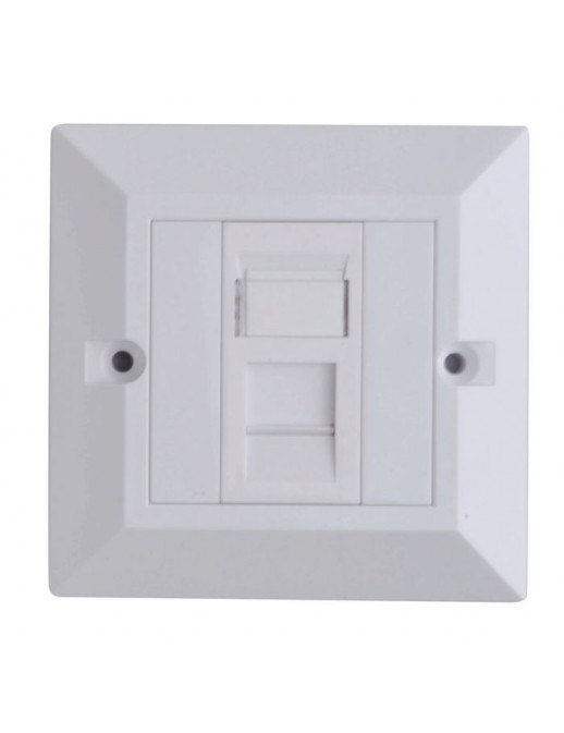LVN126188UK LVN126188UK Lanview CAT6 Faceplate Single Gang UK Type 86*86mm