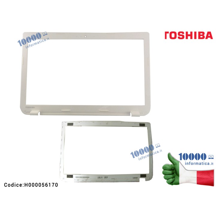 Cornice Display Bezel LCD TOSHIBA Satellite L50-A S50D S55-A [BIANCA] H000056170 13N0-C3A1801 13N0-C3P0W01