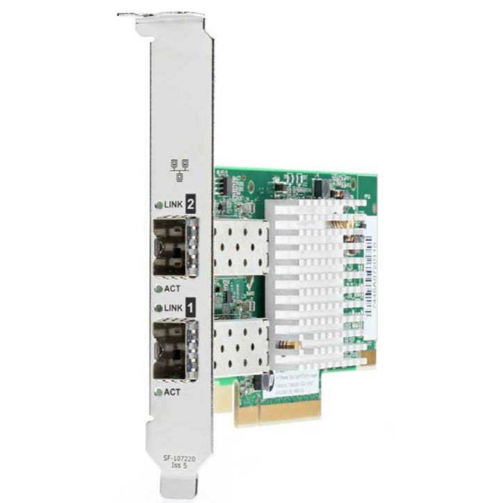 790316-001 Hewlett Packard Enterprise 10Gb Ethernet network adapter with dual ports, PCIe 3.0 x8 interface, supports various HPE