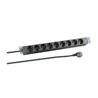 CABINETACC23 CABINETACC23 MicroConnect 8-way Outlet strip, 19" 3meter 1U Horizontal/Vertical