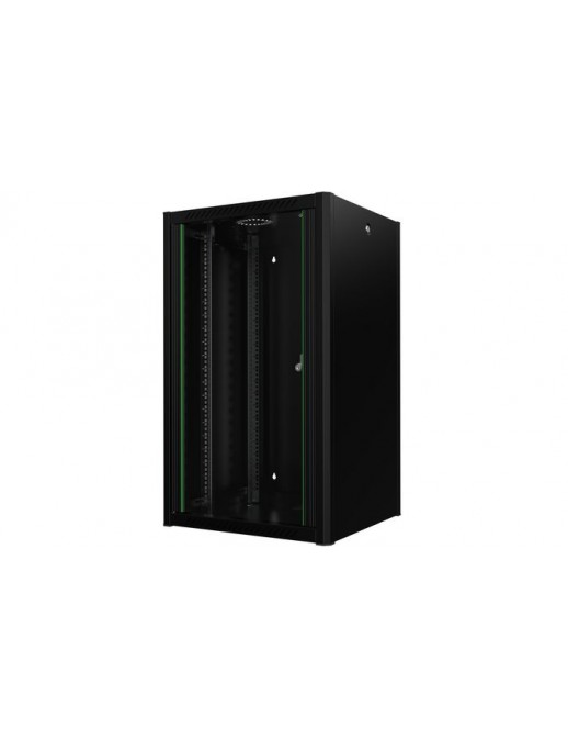 RWP20U56BL Lanview by Logon 19'' Rack Cabinet 20U 60 x 56 Wallmount Pro RWP20U56BL Product colour: Black