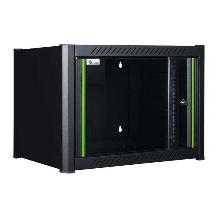 RWM06U56BL Lanview by Logon 19'' Rack Cabinet 6U 60 x 56 Wallmount RWM06U56BL Product colour: Black