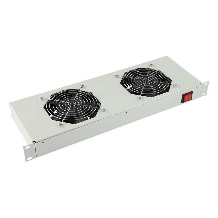 RAF310WH Lanview by Logon 2 FANS, ANALOG THERMOSTAT RACK MOUNT FAN MODULE 1U RAF310WH 280 m³/h