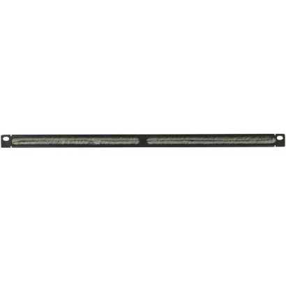RAO205BL Lanview by Logon 1/2U 19" SIMPLE TYPE, BRUSHED CABLE ORGANIZER PANEL RAO205BL 19 "